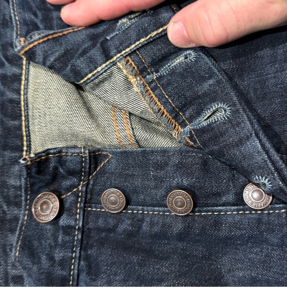 Abercrombie & Fitch Men's Straight Jeans in Deep Blue - Picture 3 of 8